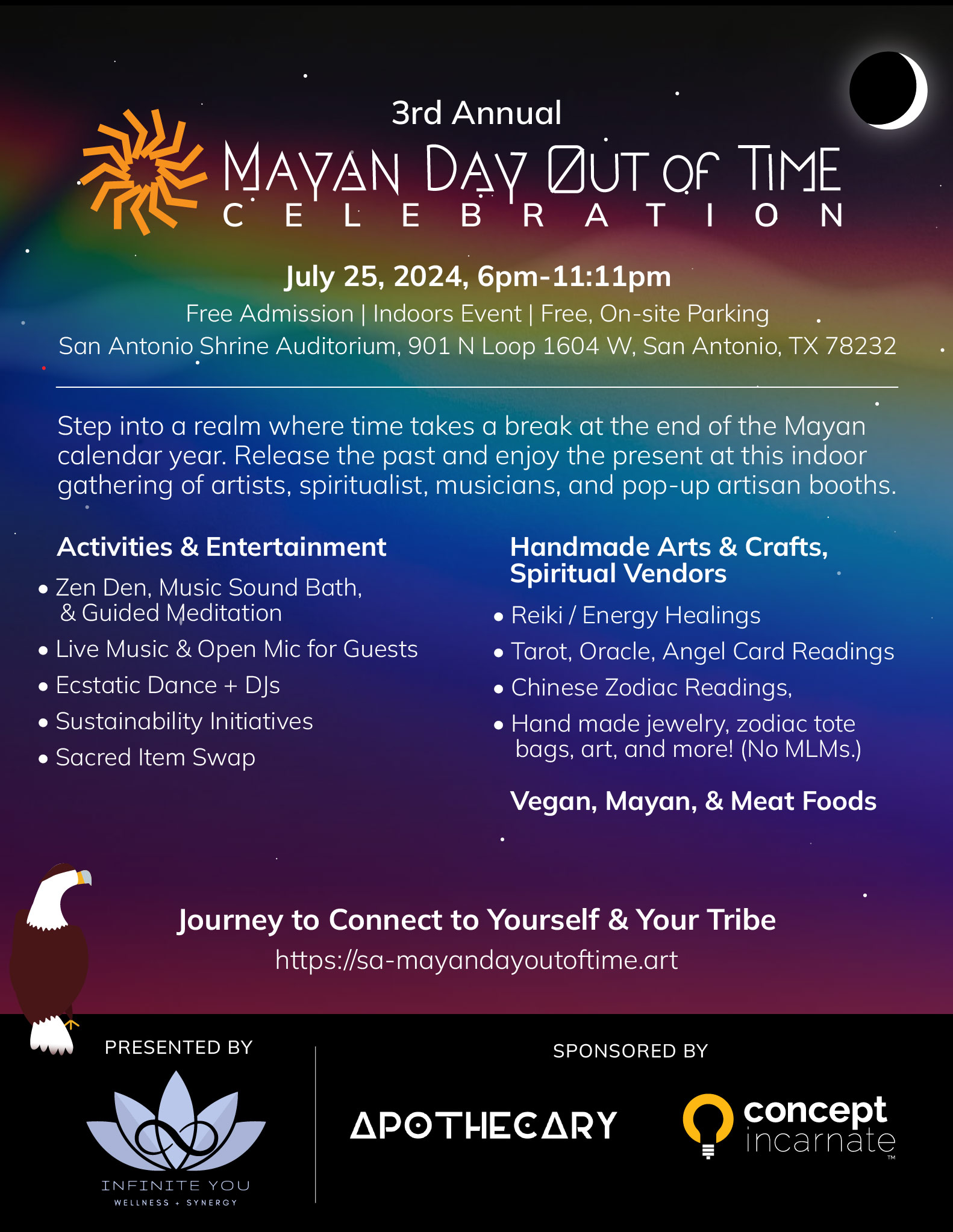 Mayan day out of time 2024 flyer